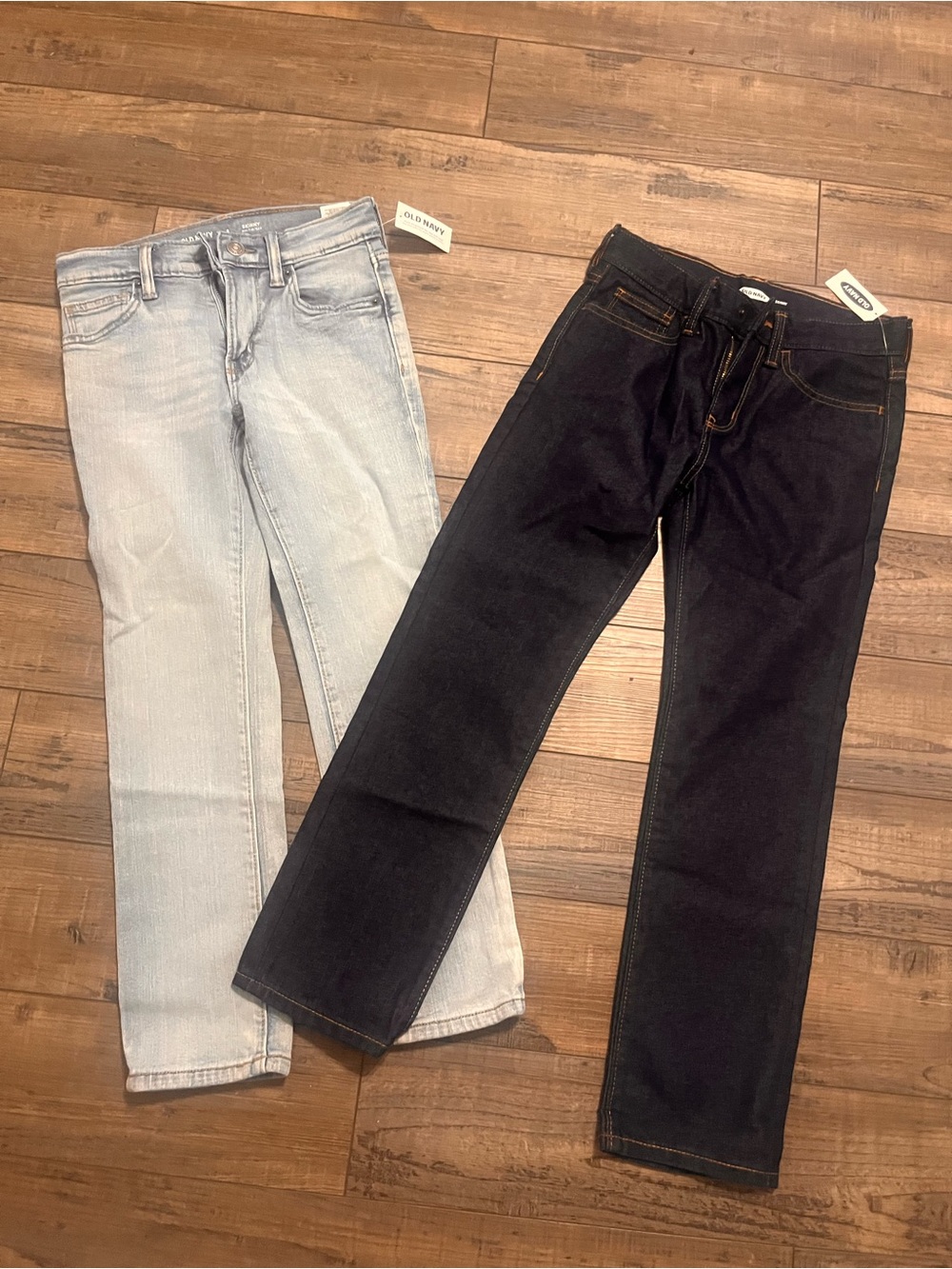 Old Navy Kids Jeans - Light Wash Blue & Dark Indigo Blue